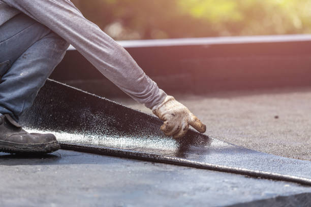 Professional Exterior Waterproofing technician working in Maribel, WI